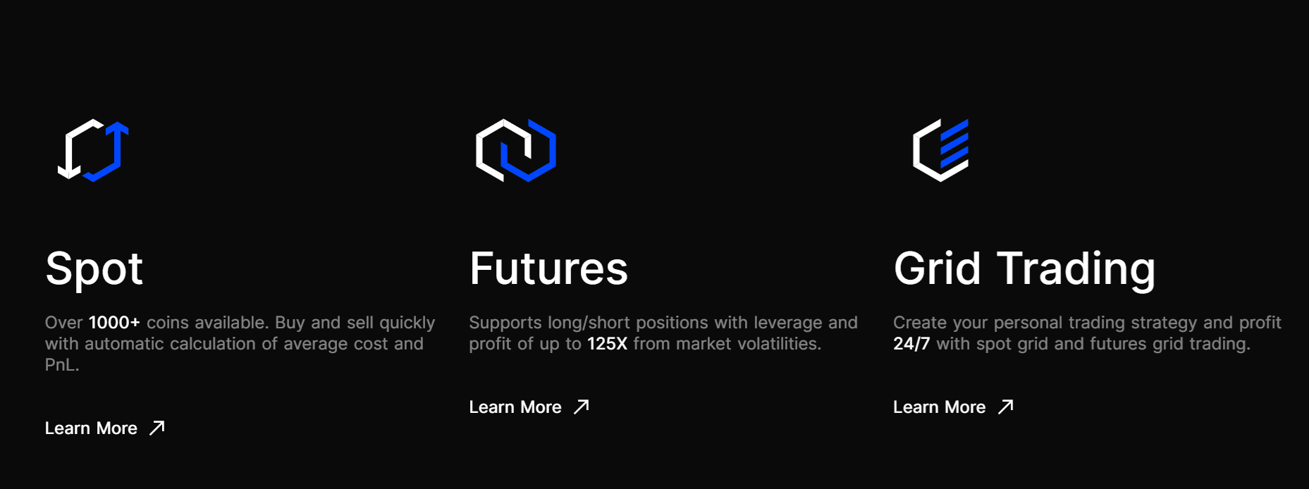 Visão geral da plataforma BingX com copy trading e funcionalidades